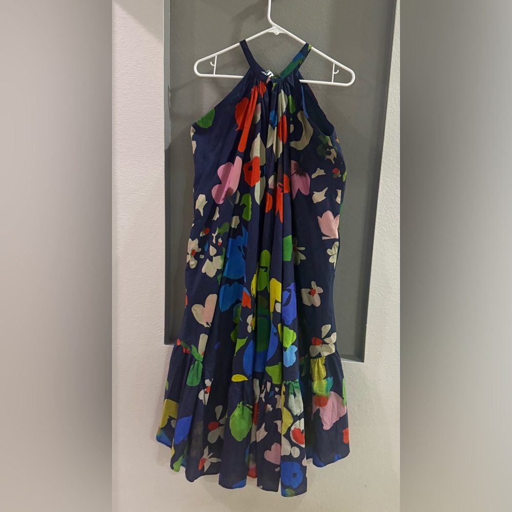 Anthropologie WHIT TWO Floral Halter Midi Dress. Size small - Picture 3 of 4